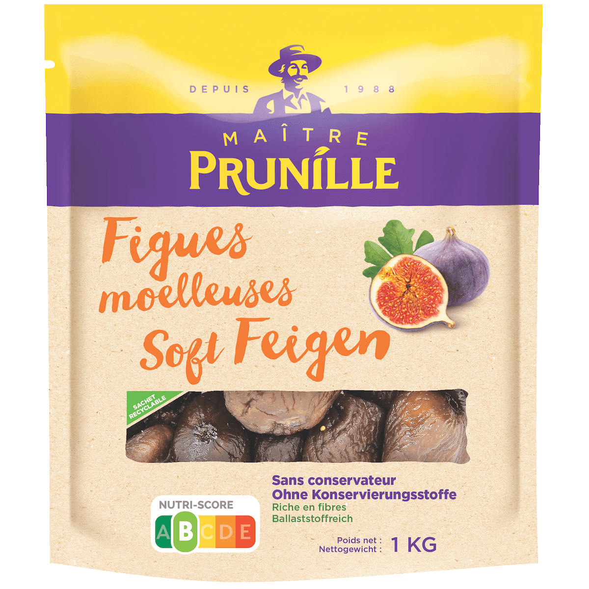 FIGUE MOELLEUSE NATURE DEPEDONCULEE SS CONSERVATEUR - 1KG