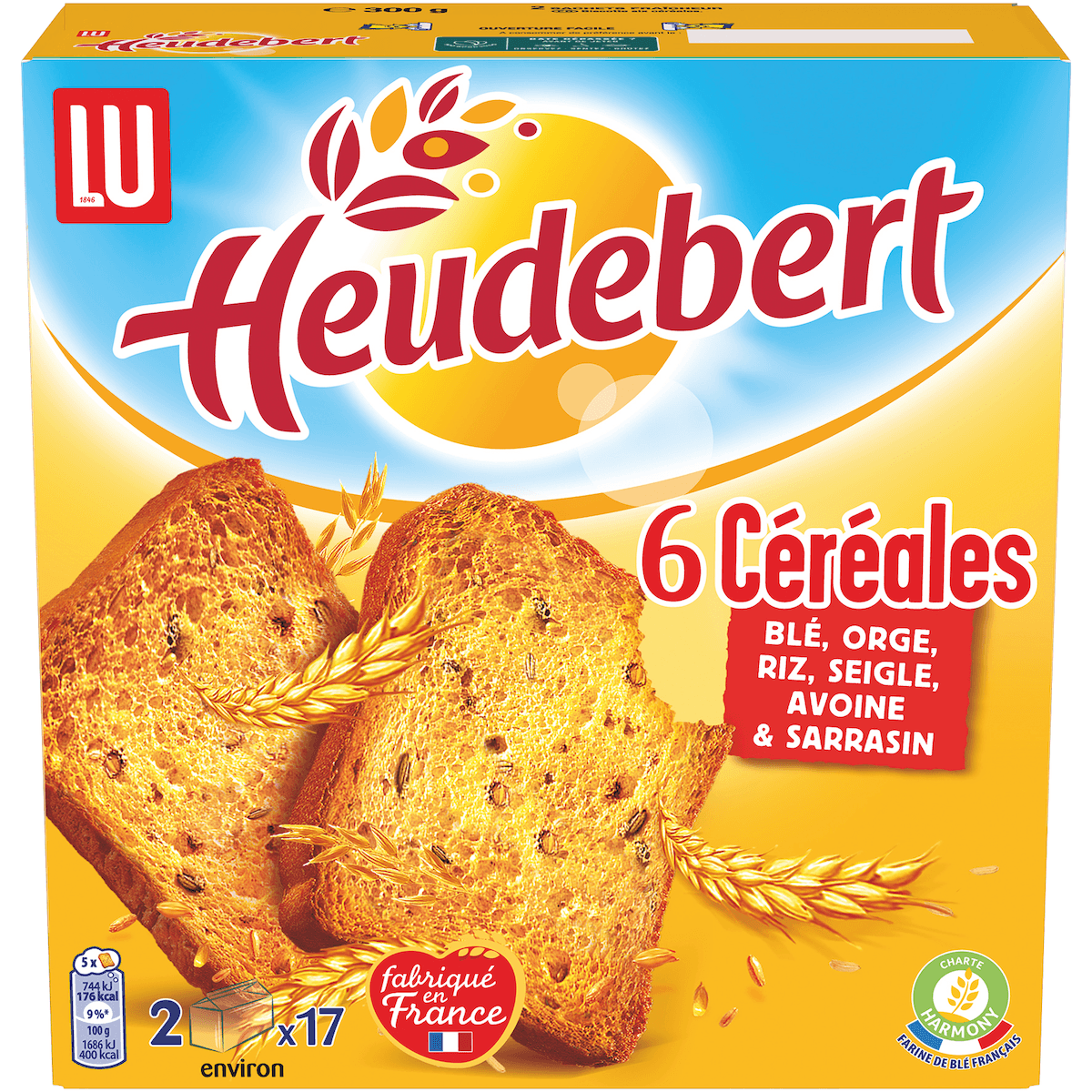 BISCOTTES 6 CEREALES - 300G