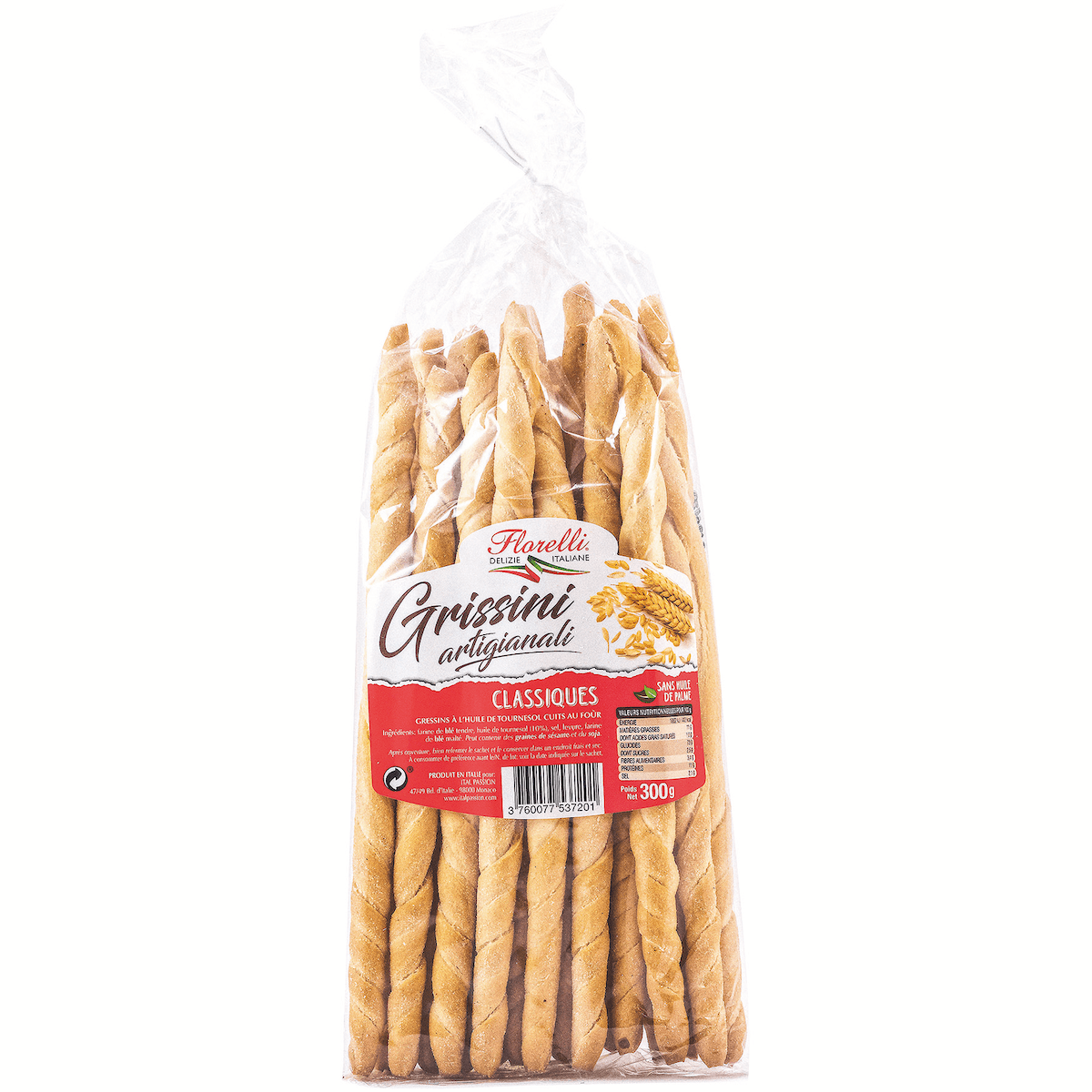 ARTESANI GRISSINI ARTIGIANALI SESAME 300G