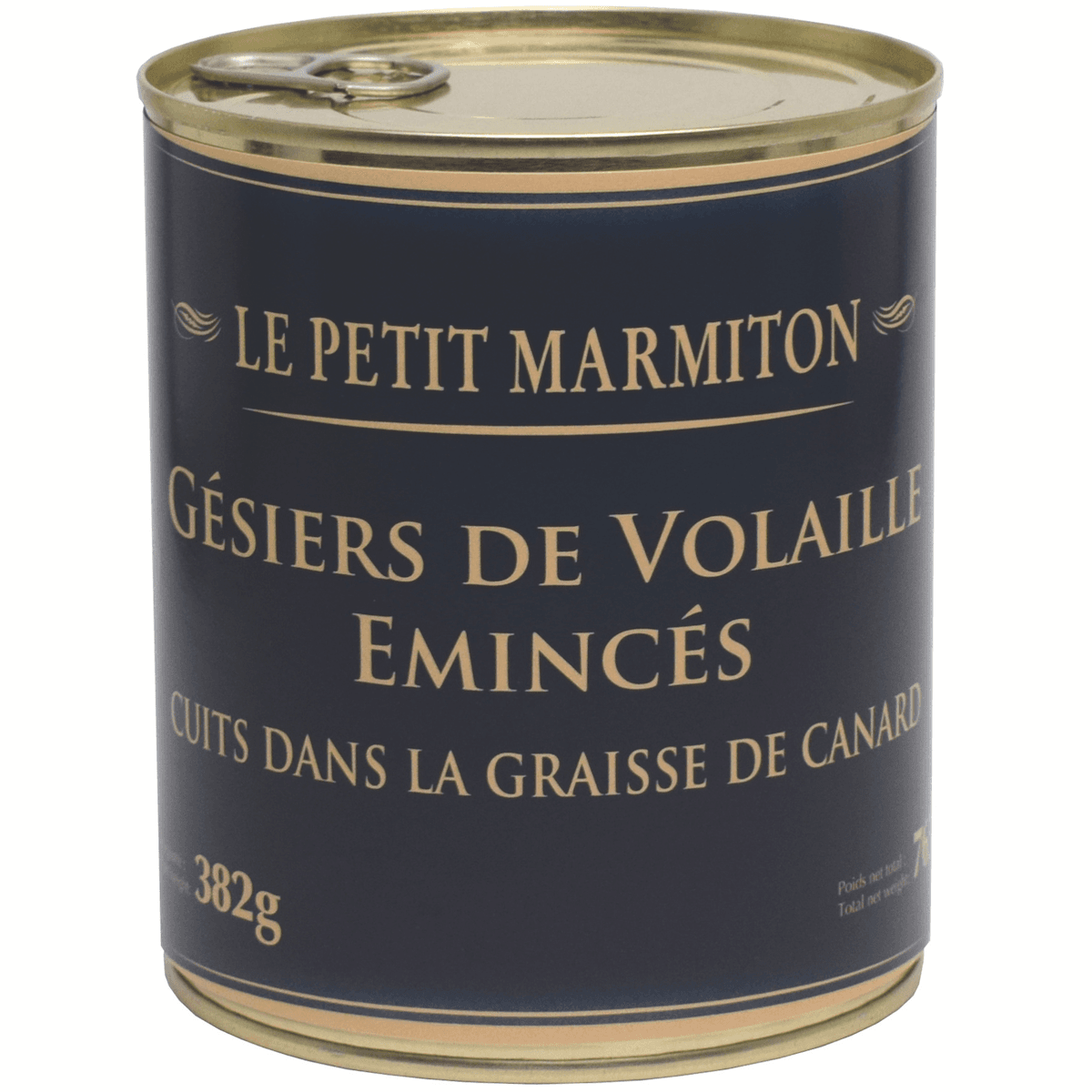 GESIERS DE VOLAILLE EMINCES CUITS A LA GRAISSE CANARD  4/4