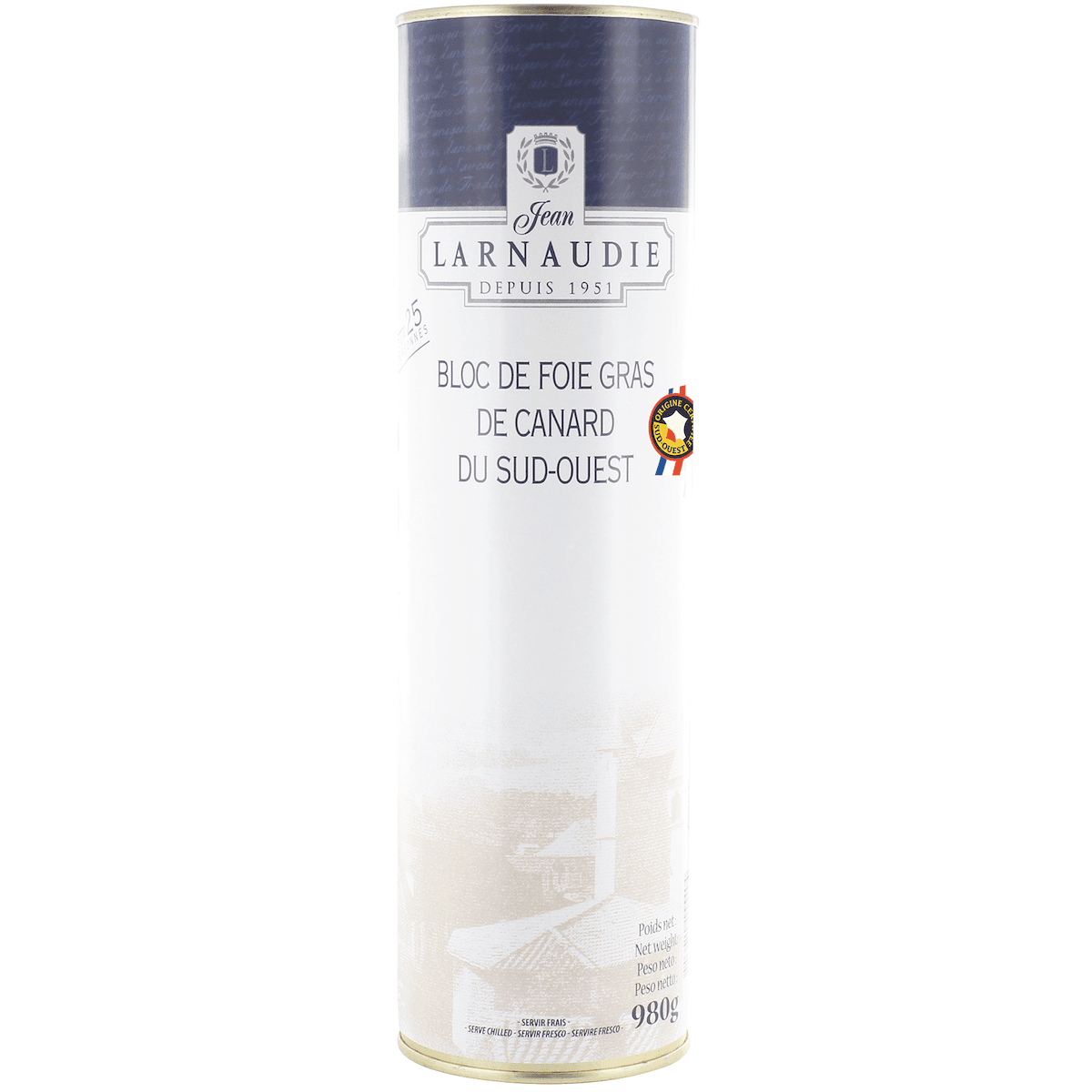 BLOC DE FOIE GRAS DE CANARD 980G