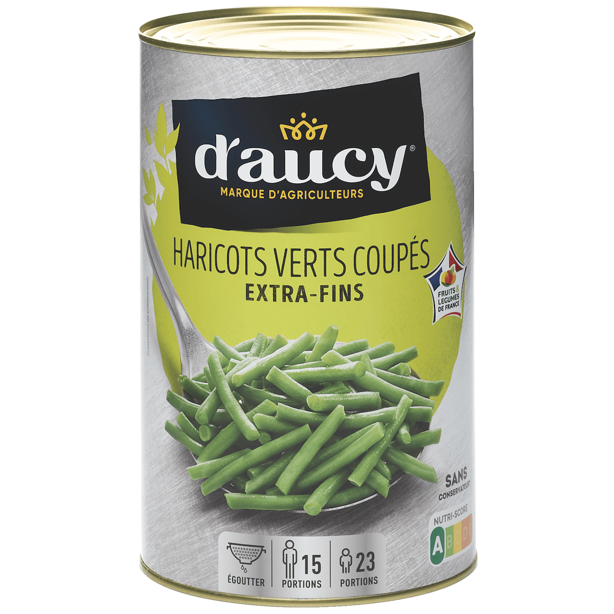 HARICOTS VERTS EXTRA-FINS COUPES - BTE 5/1 - CULTIVE 100% FRANCE - CEE2