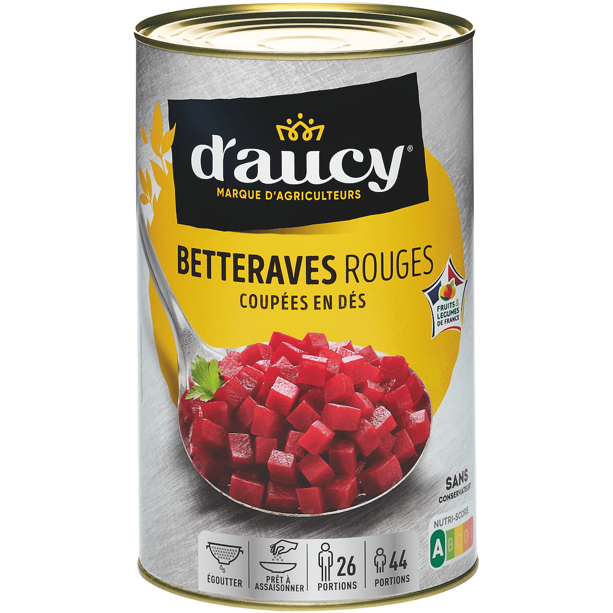 BETTERAVES ROUGES COUPEES EN DES - BTE 5/1 - CULTIVE 100% FRANCE - CEE2