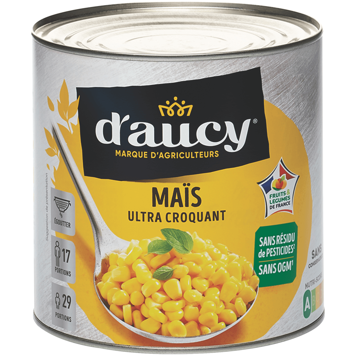 MAIS GOLD ULTRA CROQUANT EN GRAIN-BTE 3/1-CULTIVE 100% FRANCE-SANS OGM - CEE2