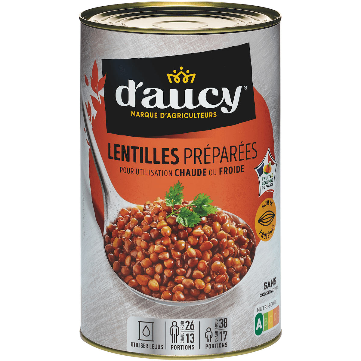 LENTILLES PREPAREES - BTE 5/1 - CULTIVE 100% FRANCE - CEE2