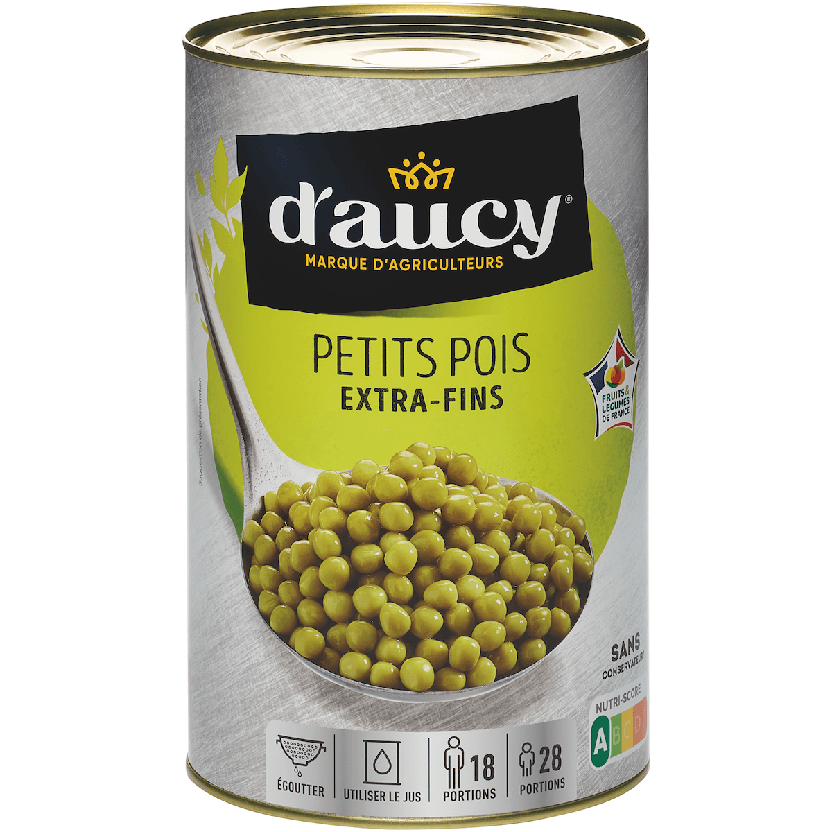 PETITS POIS EXTRA-FINS - BTE 5/1 - CULTIVE 100% FRANCE - CEE2