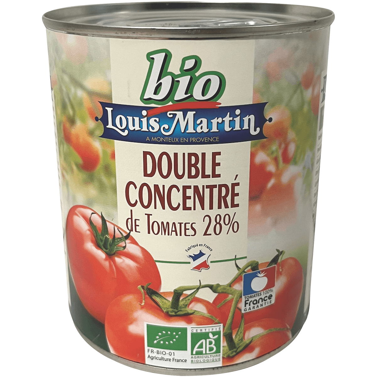 CONCENTRE DE TOMATES 28% BIO BOITE OF 4/4