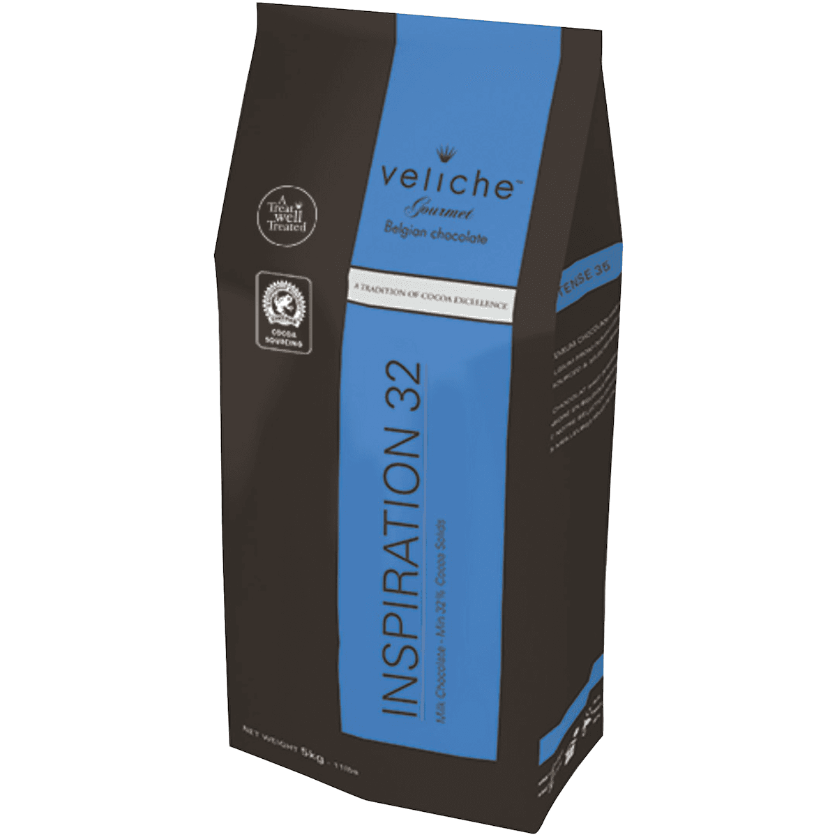 CHOCOLAT DE COUVERTURE LAIT DOT BELGE -INSPIRATION 32 SAC 5KG