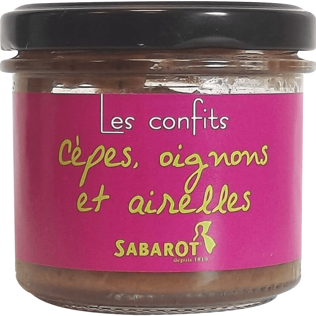CONFIT CEPES OIGNONS AIRELLES  - BOITE 90G