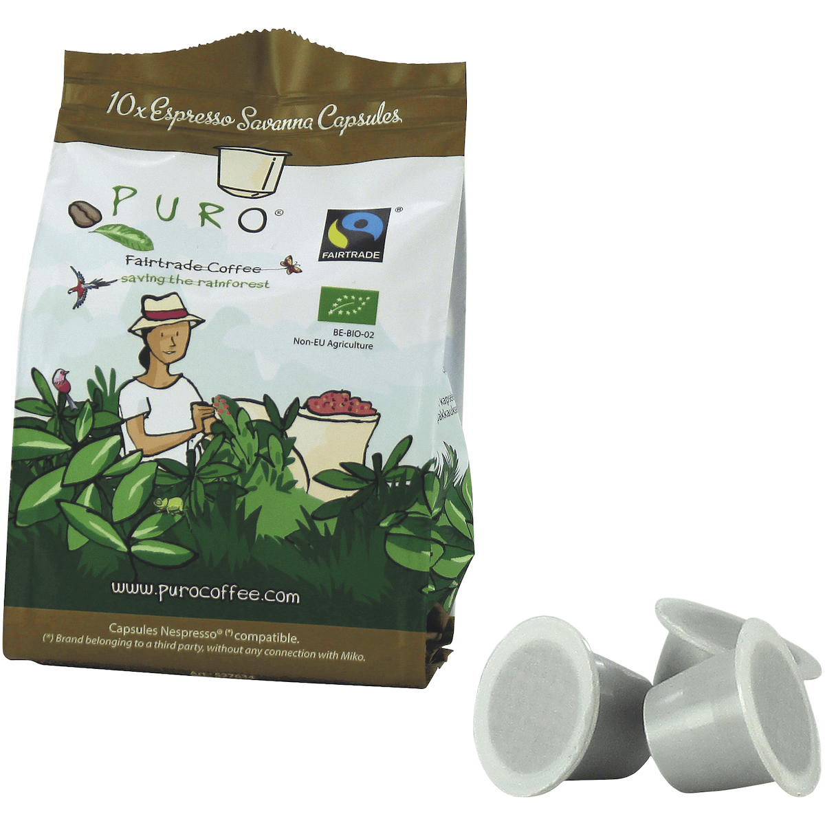CAPS PURO FAITRADE BIO SAVANNA - 120X 5.2G