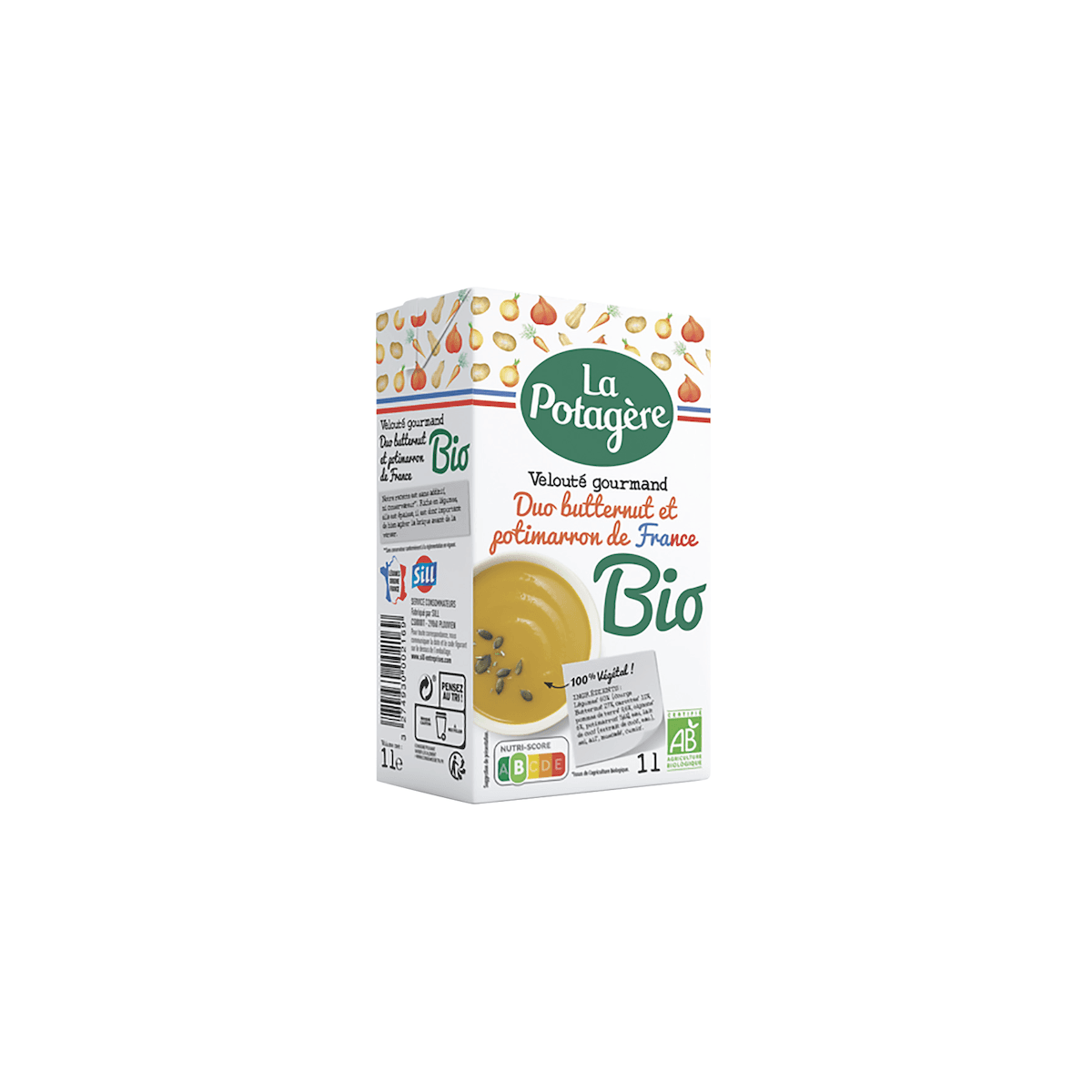 VELOUTE GOURMAND DUO BUTTERNUT ET POTIMARRON BRQ 1L
