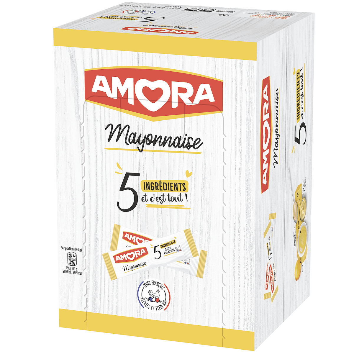 MAYONNAISE 5 INGREDIENTS - CARTON DE 200 DOSETTES DE 10ML