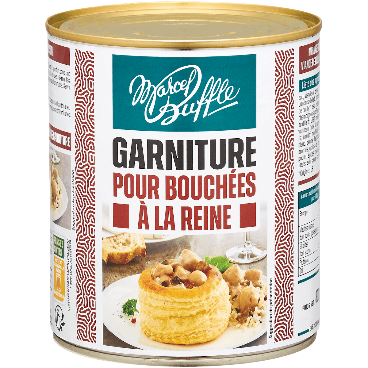 GARNITURE POUR BOUCHEES BTE 4/4