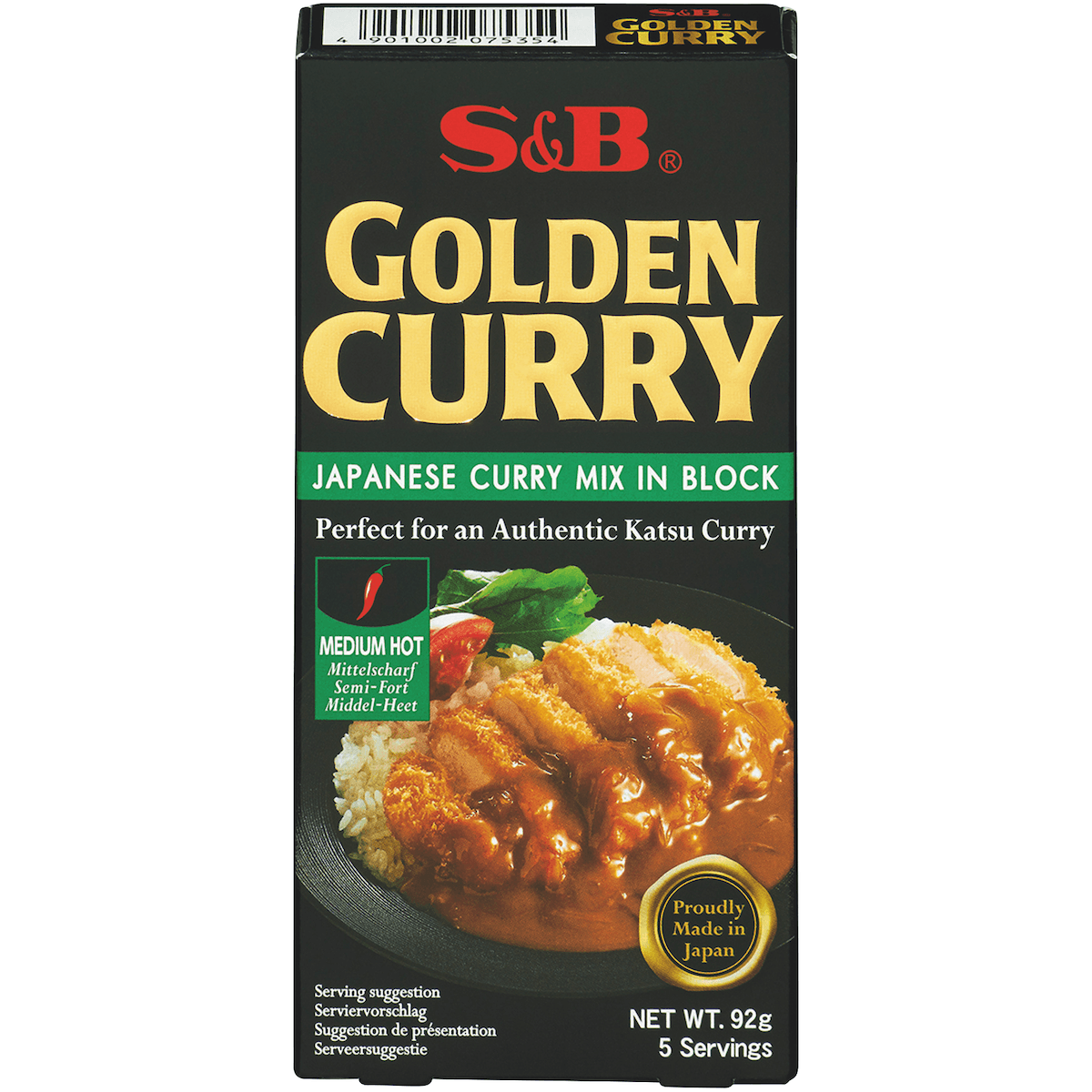 FOODS GOLDEN CURRY MEDIUM HOT 92G