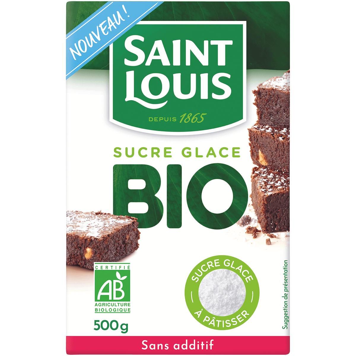 BOITE SUCRE GLACE BLANC DE BETTERAVE BIO 500G
