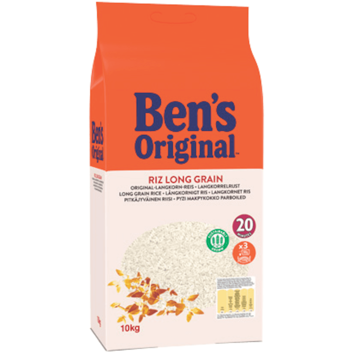 RIZ LONG GRAIN TRADITION CUISSON 20 MIN 10 KG