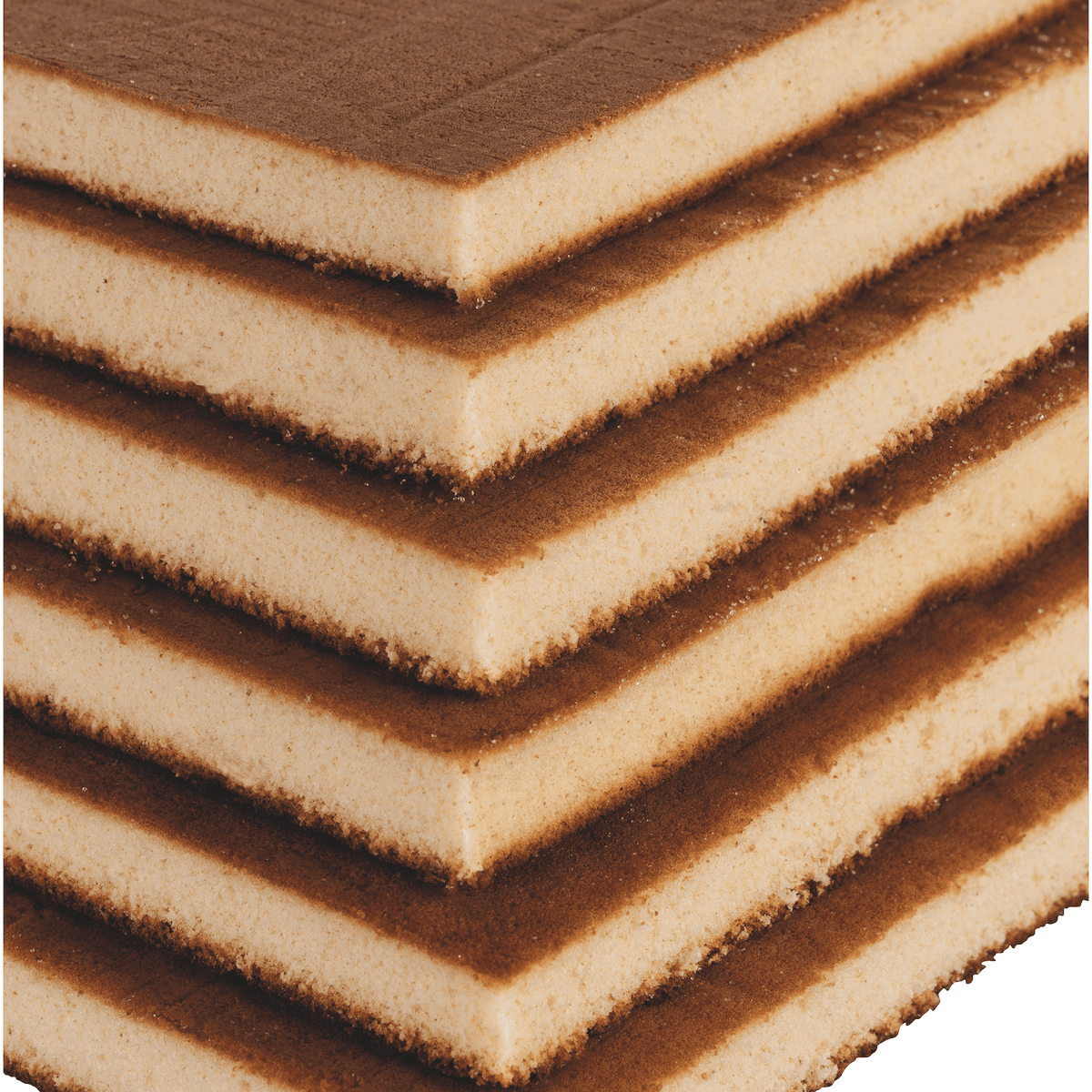 GENOISE NATURE DEMI-PLAQUE 25 X 35 - 4 SACHETS DE 4 DEMI PLAQUES DE 385G