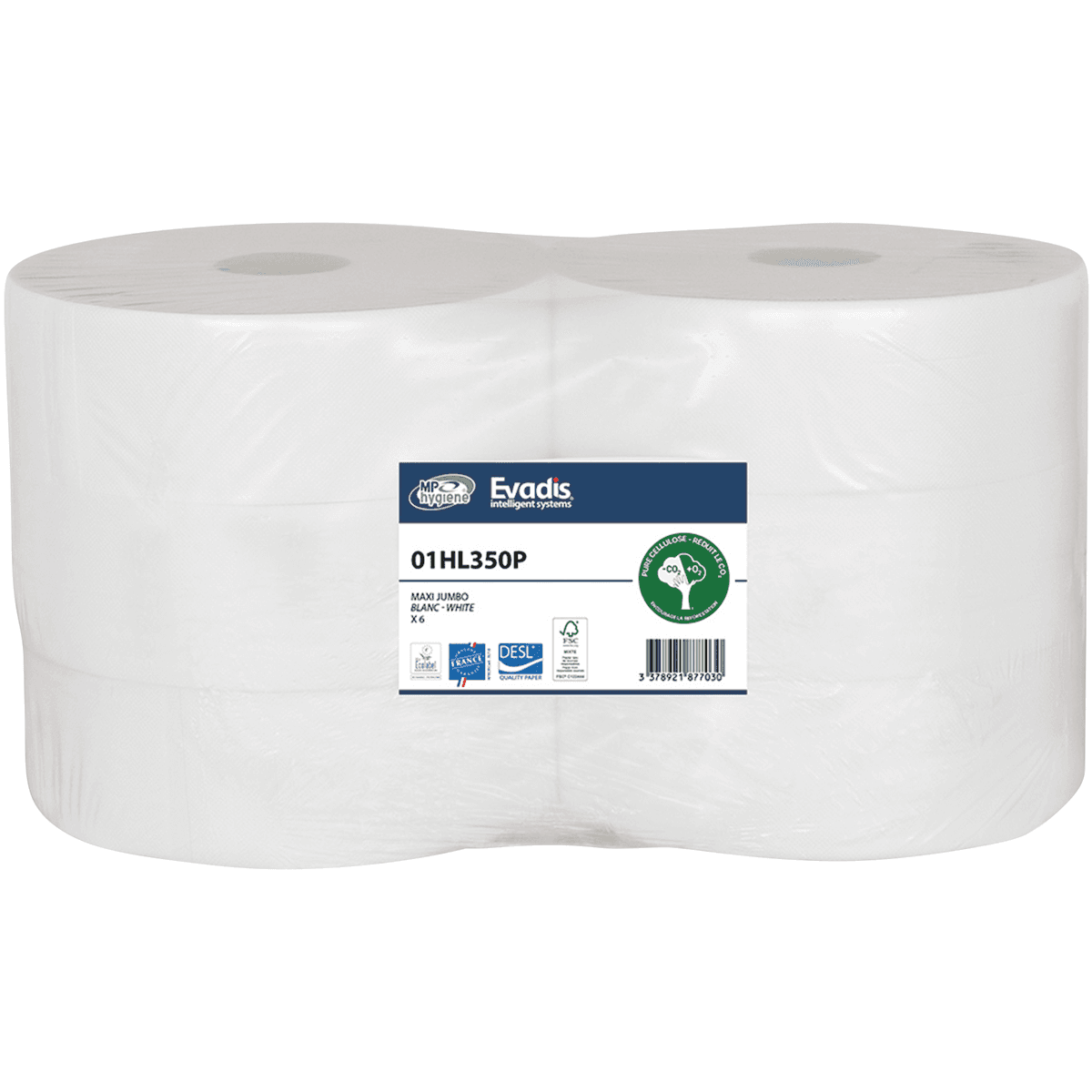 MAXI JUMBO BLANC 350M - 6RLX