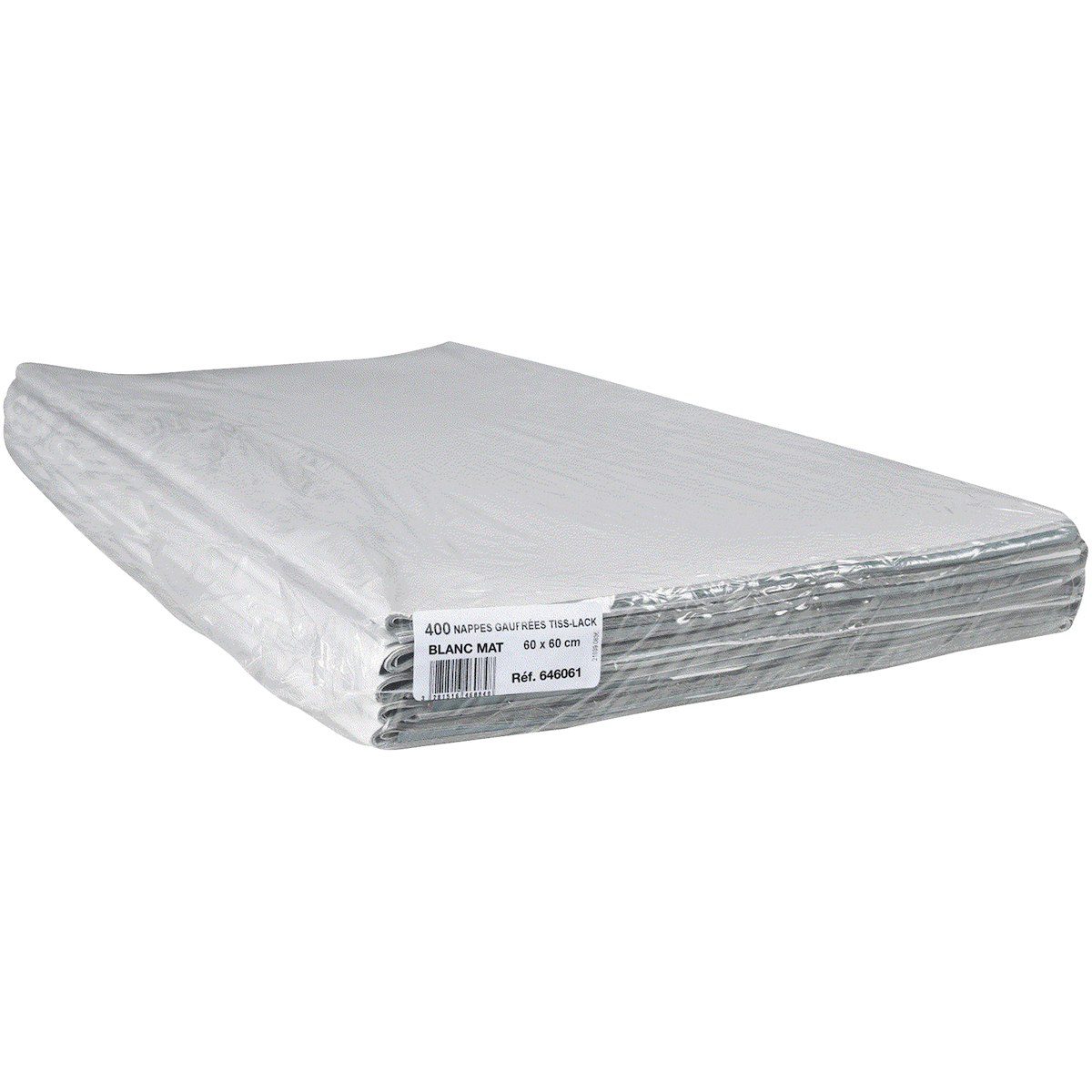 400 NAPPES EXTRA BLANC GAUFRÉES 60X60