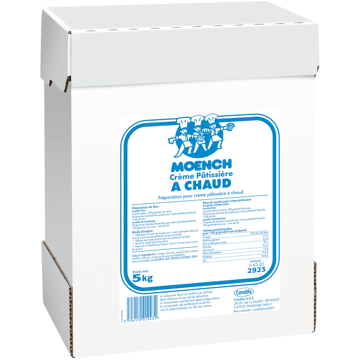 CREME PATISSIERE A CHAUD SAC 5KG