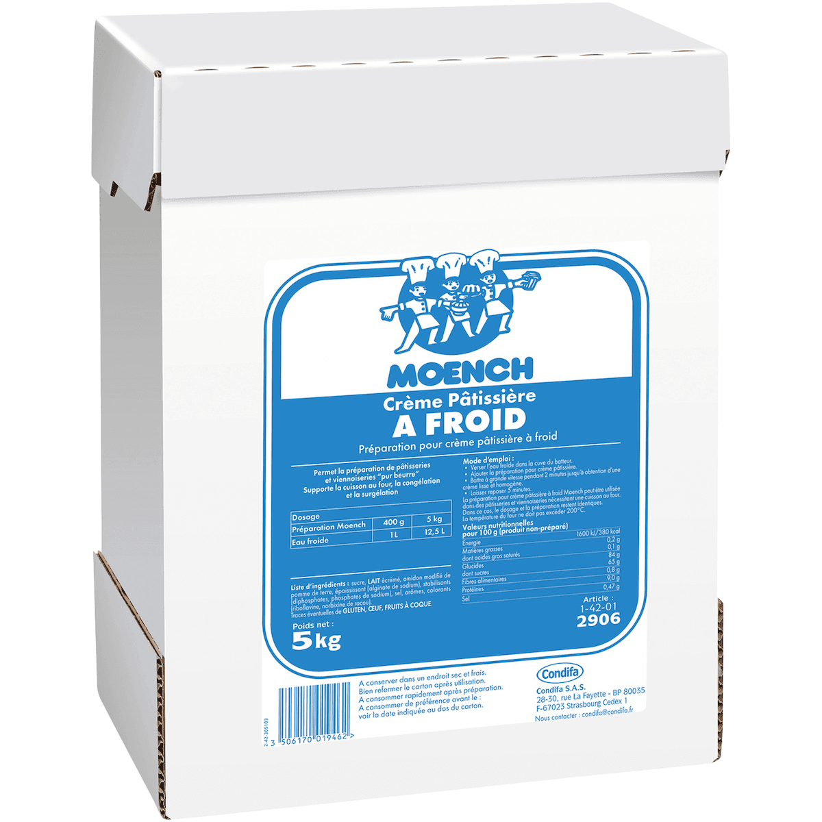 CREME PATISSIERE A FROID SAC 5KG