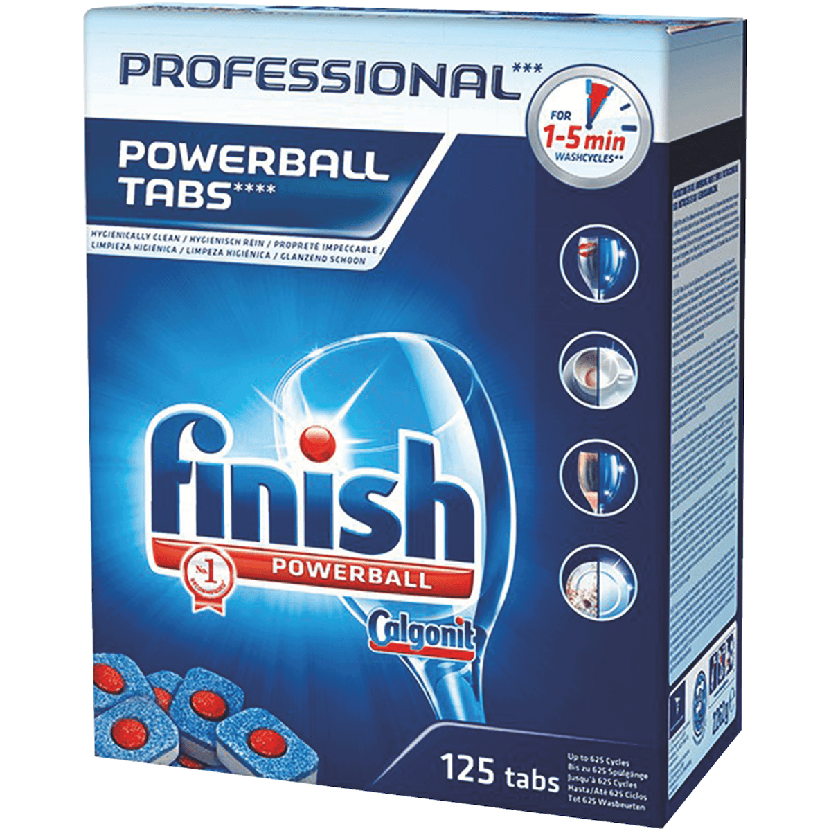 FINISH PROFESSIONAL POWERBALL TABS BOÎTE X 125