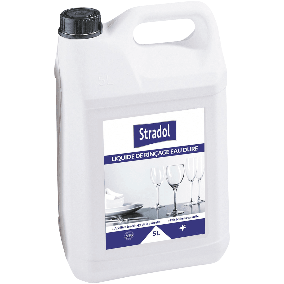 LIQUIDE DE RINÇAGE VAISSELLE TOUTES EAUX - BIDON DE 5L