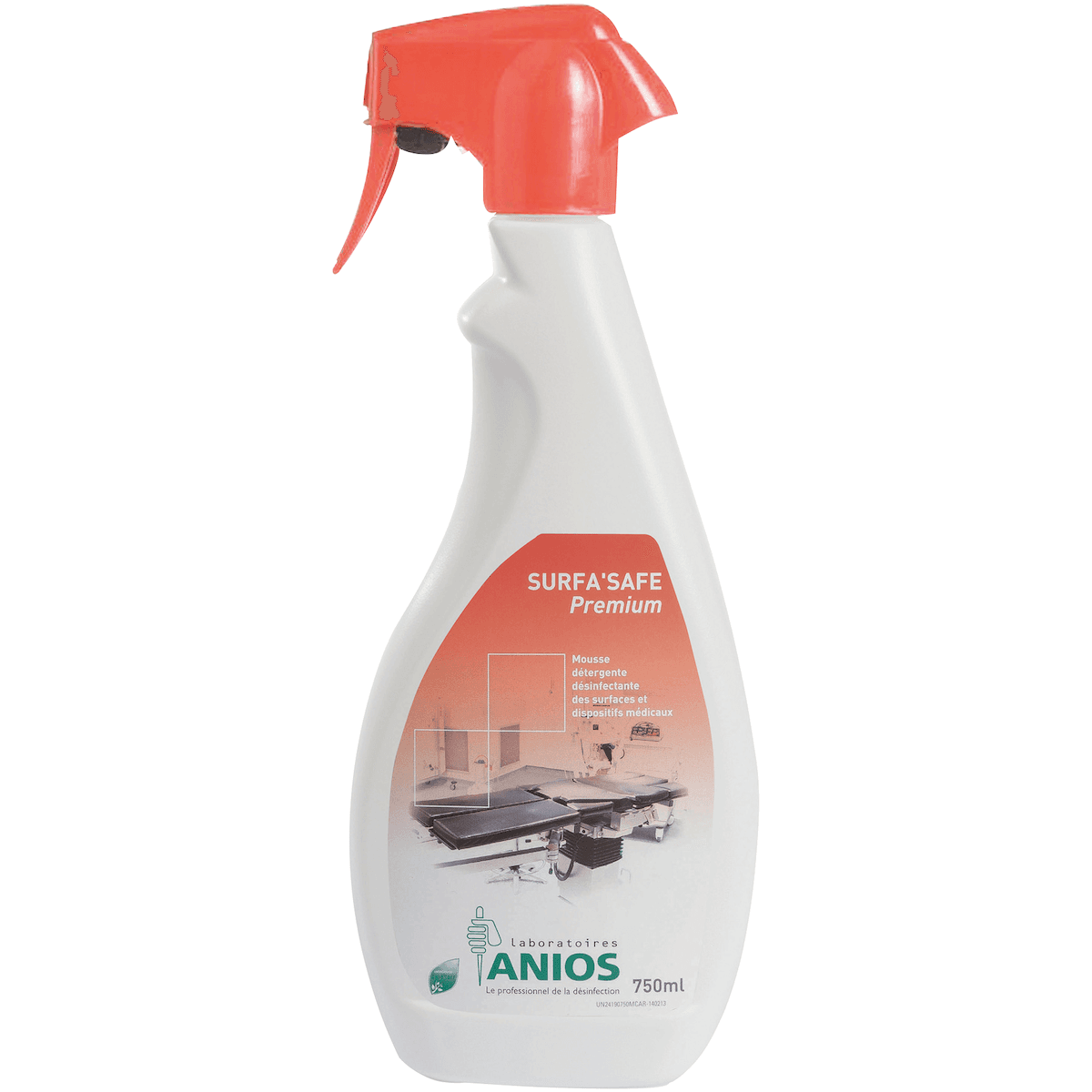 DÉTERGENT DÉSINFECTANT MOUSSANT SURFA'SAFE PREMIUM - FLACON DE 750ML