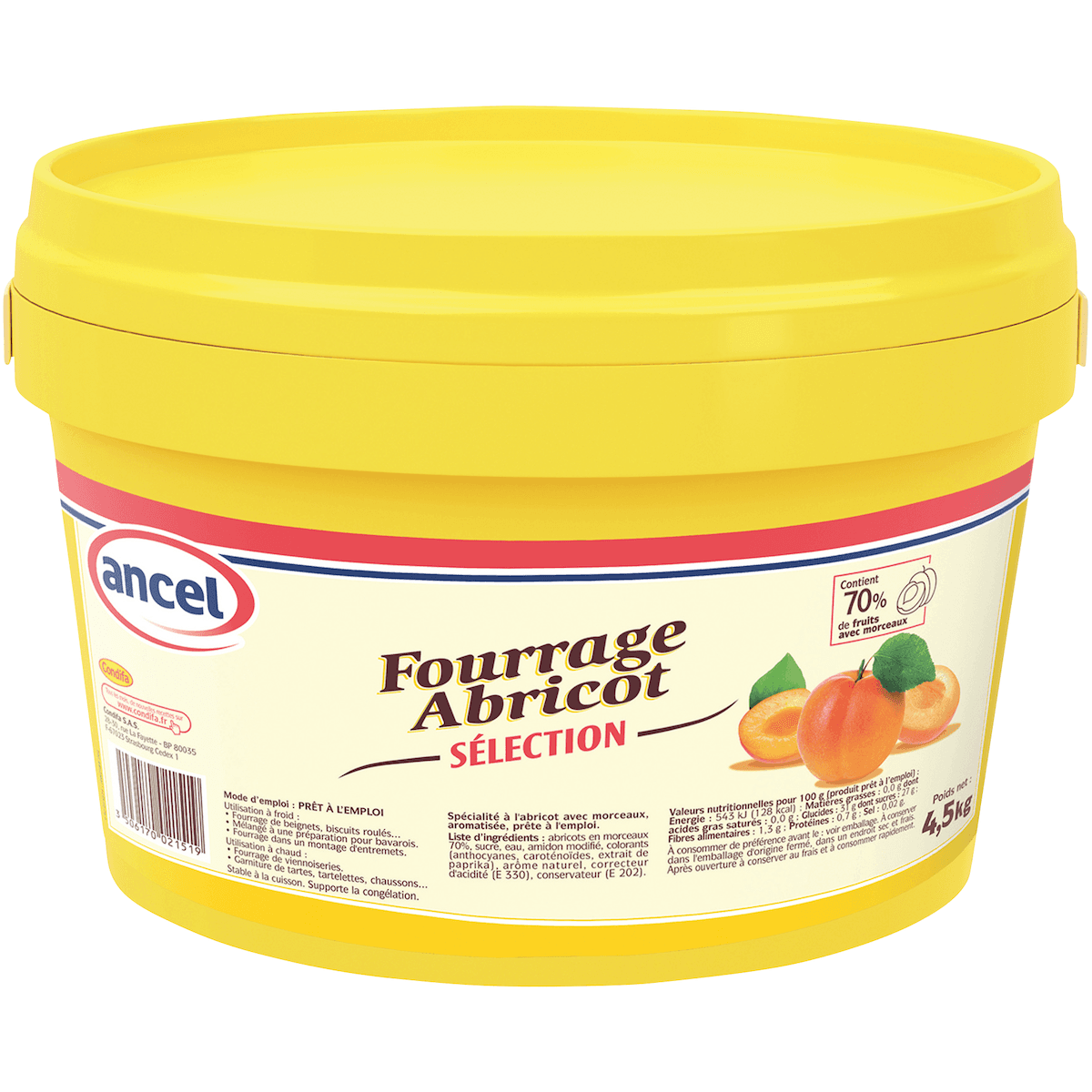 FOURRAGE ABRICOT SEAU 4.5KG