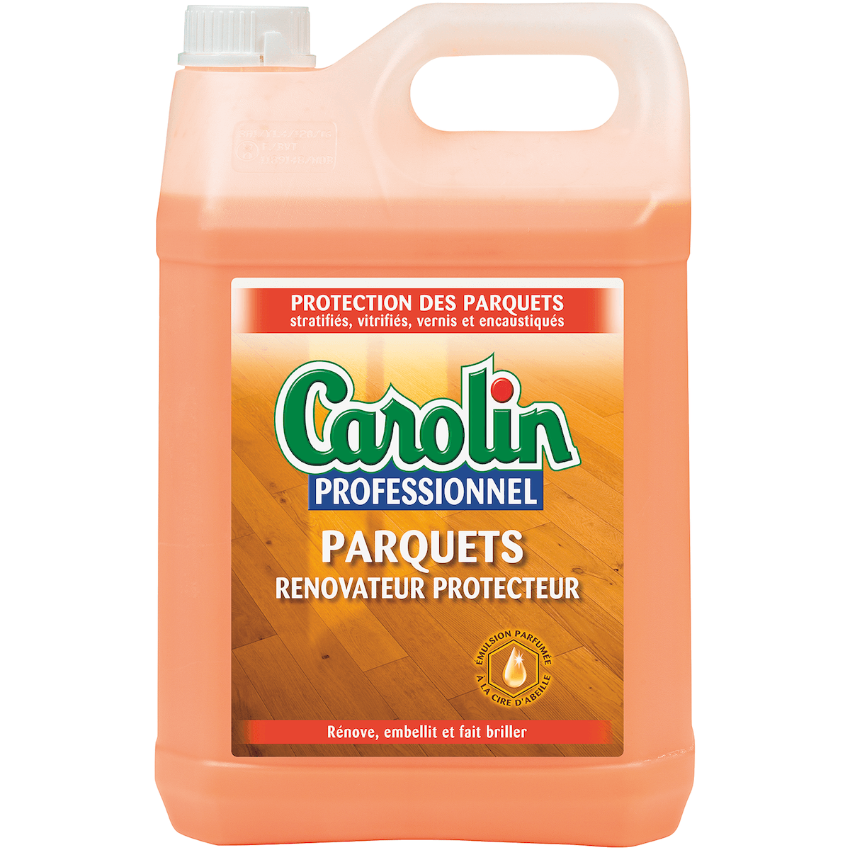 EMULSION RÉNOVATRICE POUR PARQUETS - CAROLIN - BIDON DE 5L