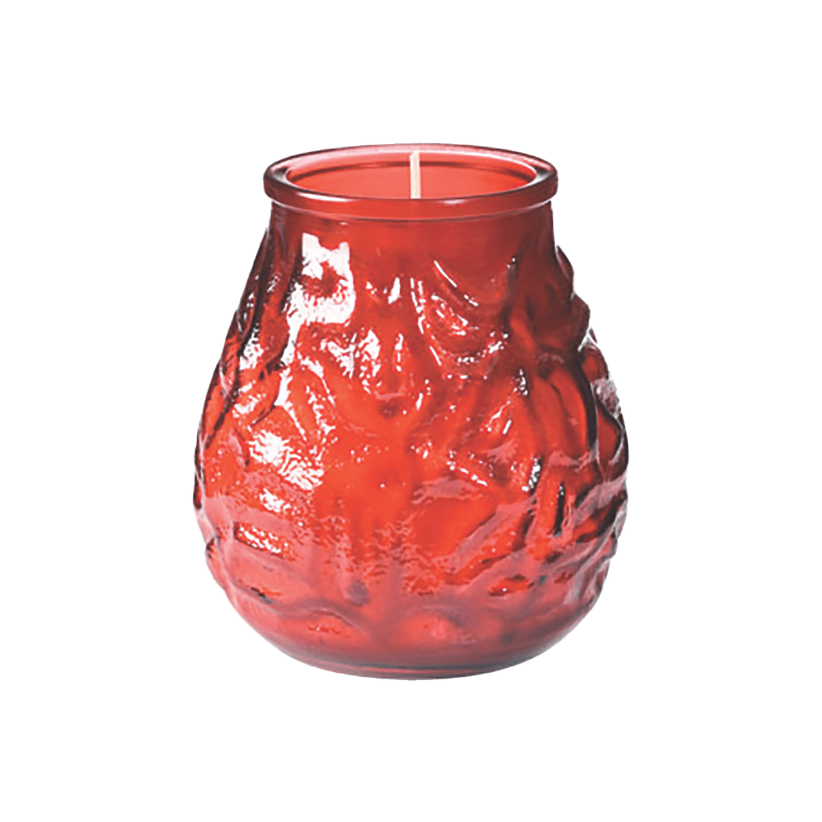 BOUGIE VENITIENNE 100X100MM ROUGE - CARTON DE 12