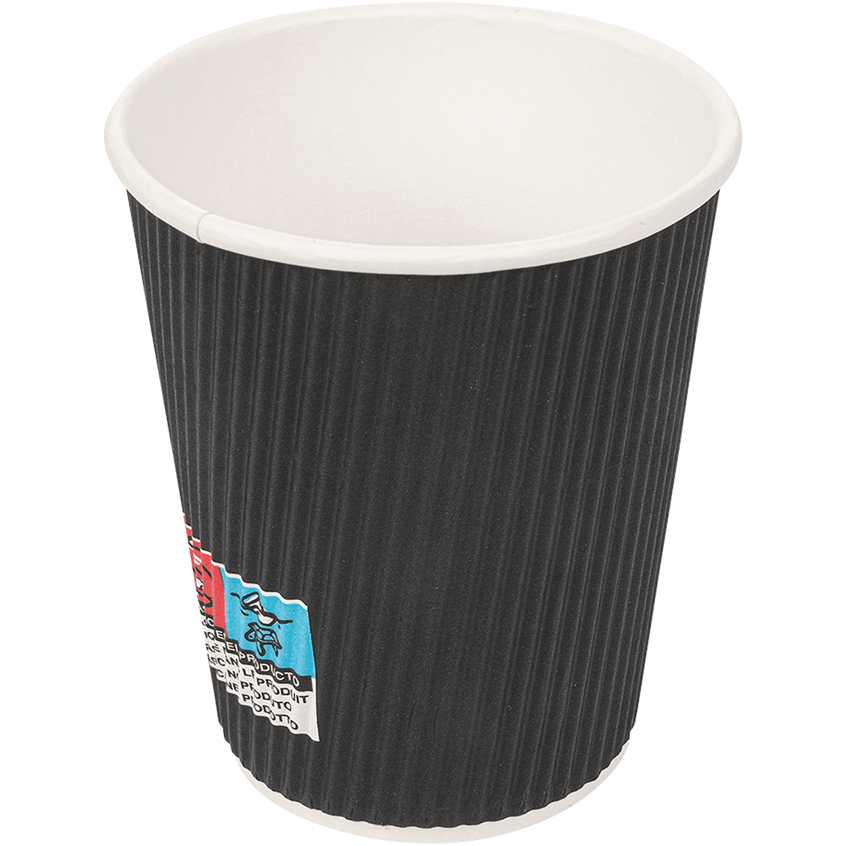 GOB BOISSONS CHAUDES DOUBLE PAROI ONDULÉ 240 ML NOIR - X1000