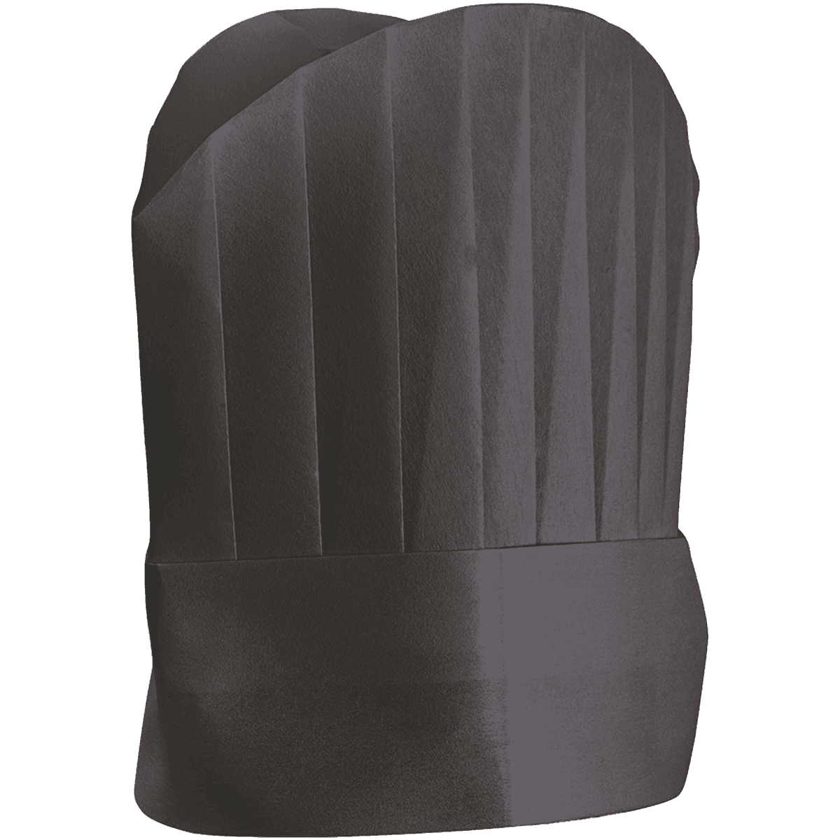 TOQUES CONTINENTAL CHEF'S "ROUND TOP" 25 CM NOIR AIRLAID
