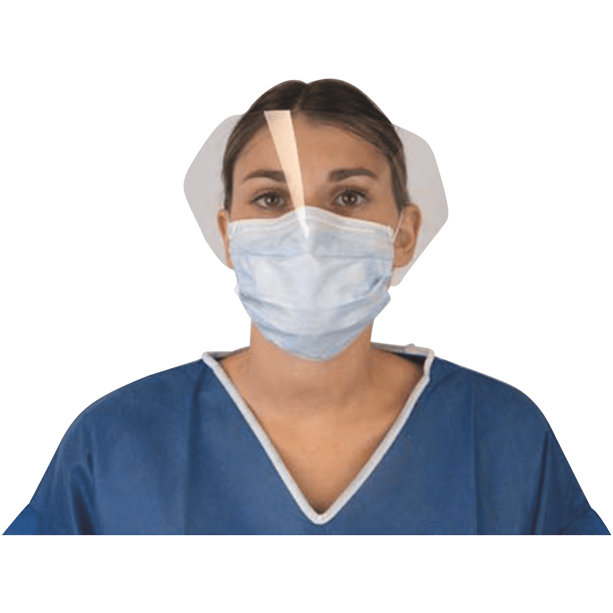 MASQUE MÉDICAL OP-AIR À ÉLASTIQUES + FLOWPACK EN 14683 TYPE IIR - BLEU