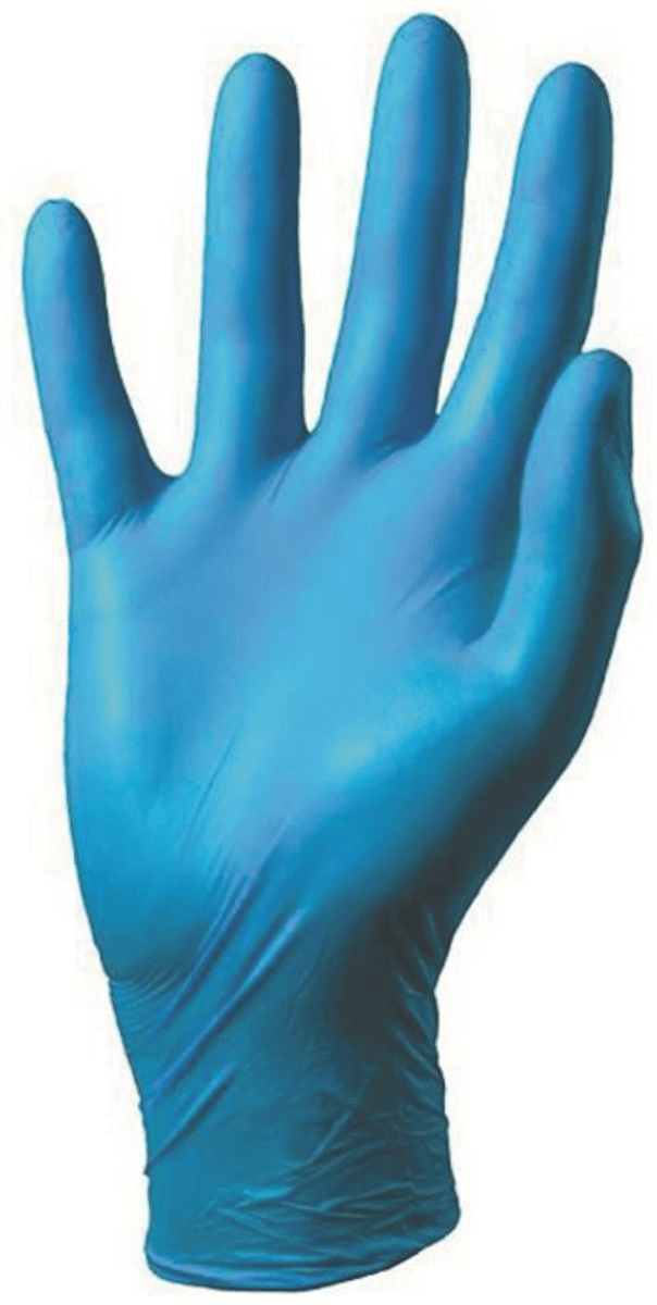 GANT NITRILE ESSENTIAL SANS POUDRE - DM CLASSE I - EPI CAT III - BLEU  (L)