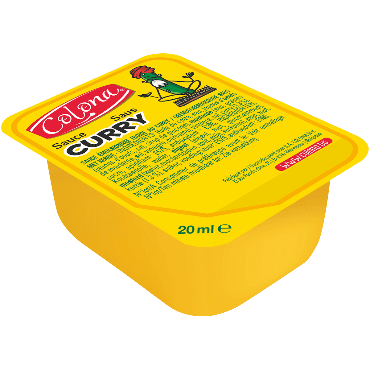 SAUCE CURRY COLONA 120 COUPELLES DE 20ML