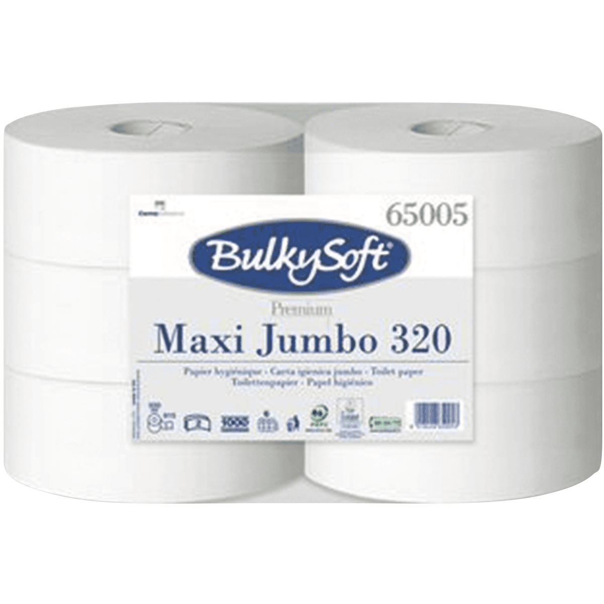 PAPIER HYGIENE MAXI JUMBO 320M- CARTON DE 6