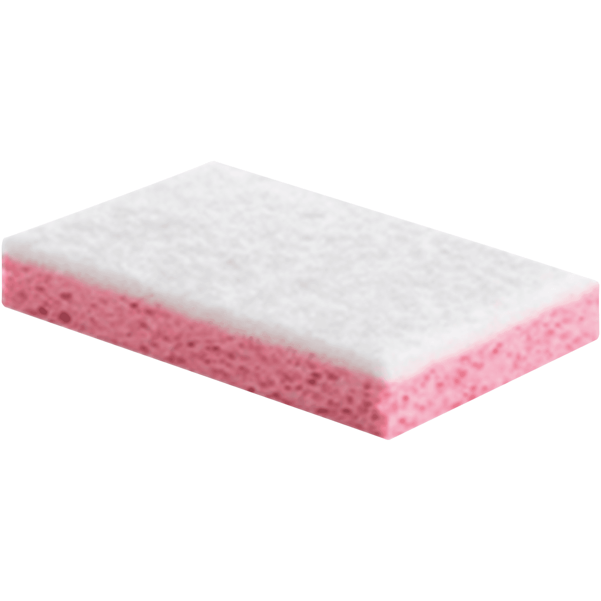 TAMPON BLANC SUR EPONGE ROSE - GRAND MODELE