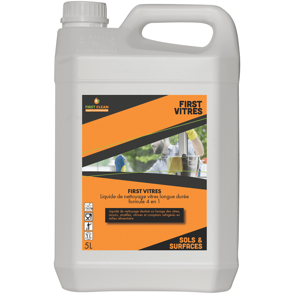 FIRST VITRE - LIQUIDE DE NETTOYAGE VITRES LONGUE DURÉE FORMULE 4 EN 1