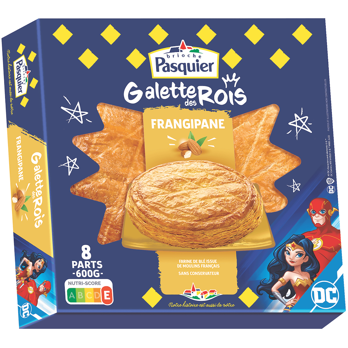MAXI GALETTE DES ROIS AVEC FEVE A LA FRANGIPANE 600G