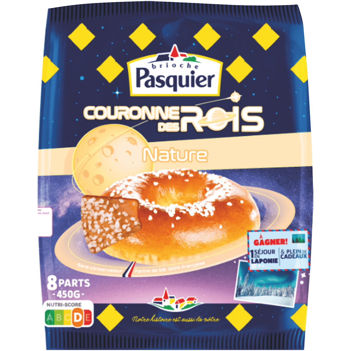 COURONNE DES ROIS AVEC FEVES NATURE 450G