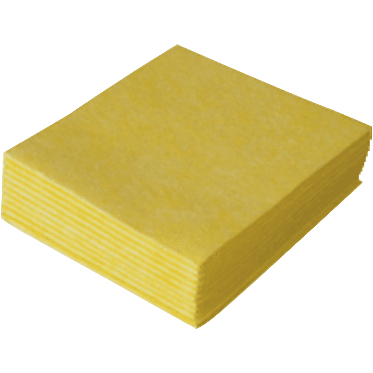 LAVETTE NON TISSEE ABSORBANTE 38X40CM JAUNE - PAQUET DE 10