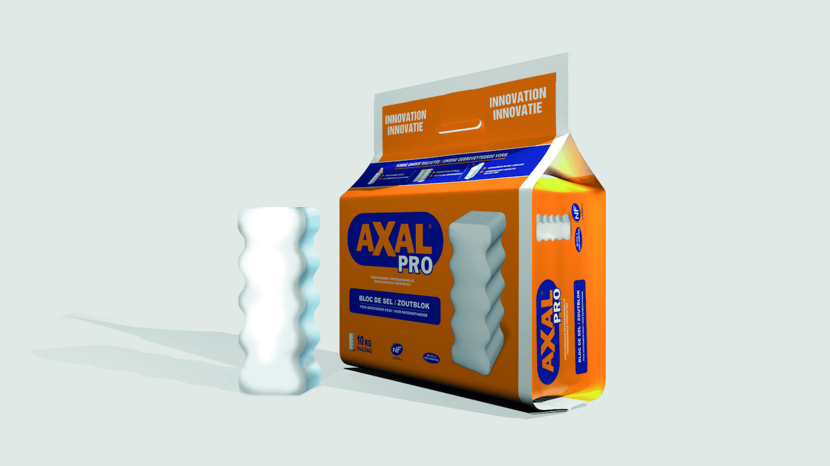 SEL POUR ADOUCISSEUR D'EAU AXAL PRO 4 BLOCS DE 2.5 KG