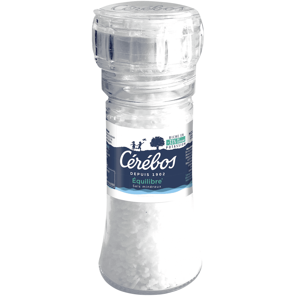 SEL GROS GRAINS EQUILIBRE REDUIT EN SODIUM 33% MOULIN 70G