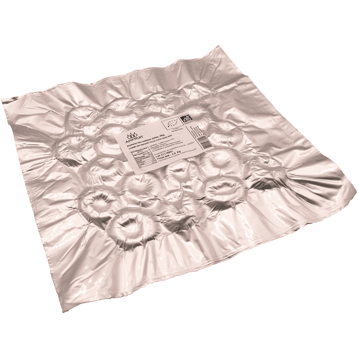 POMME BIO EN QUARTIER - SACHET 3KG
