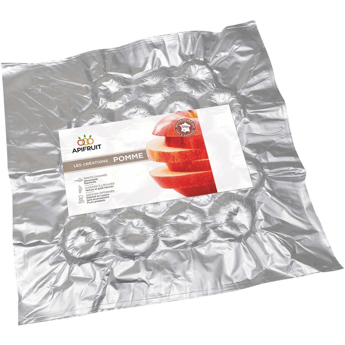 POMME HVE AU CASSIS ENTIERE VIDEE - POCHE 2KG