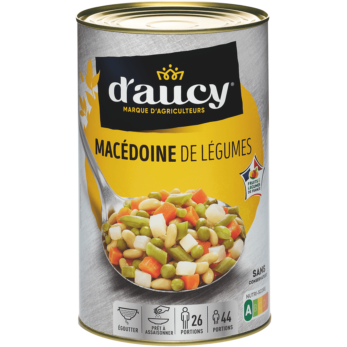 MACEDOINE DE LEGUMES 50% DE LEGUMES VERTS - BTE 5/1  - CULTIVE 100% FRANCE -CEE2