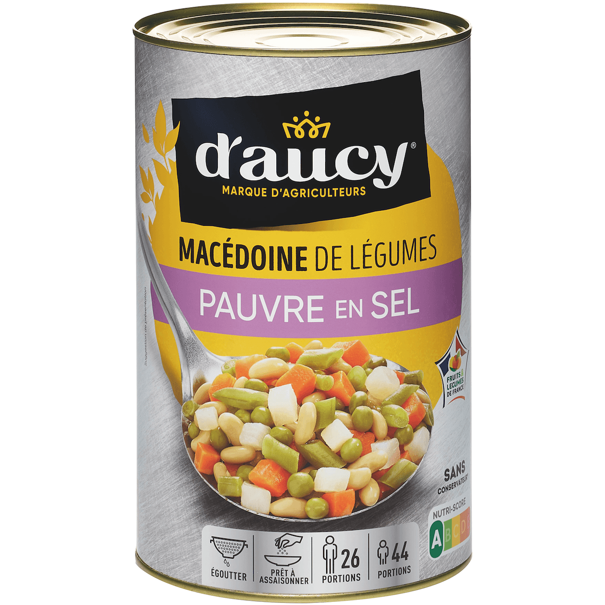 MACEDOINE 50% DE LEGUMES VERTS - 5/1 PAUVRE SEL - CULTIVE 100% FRANCE CEE2