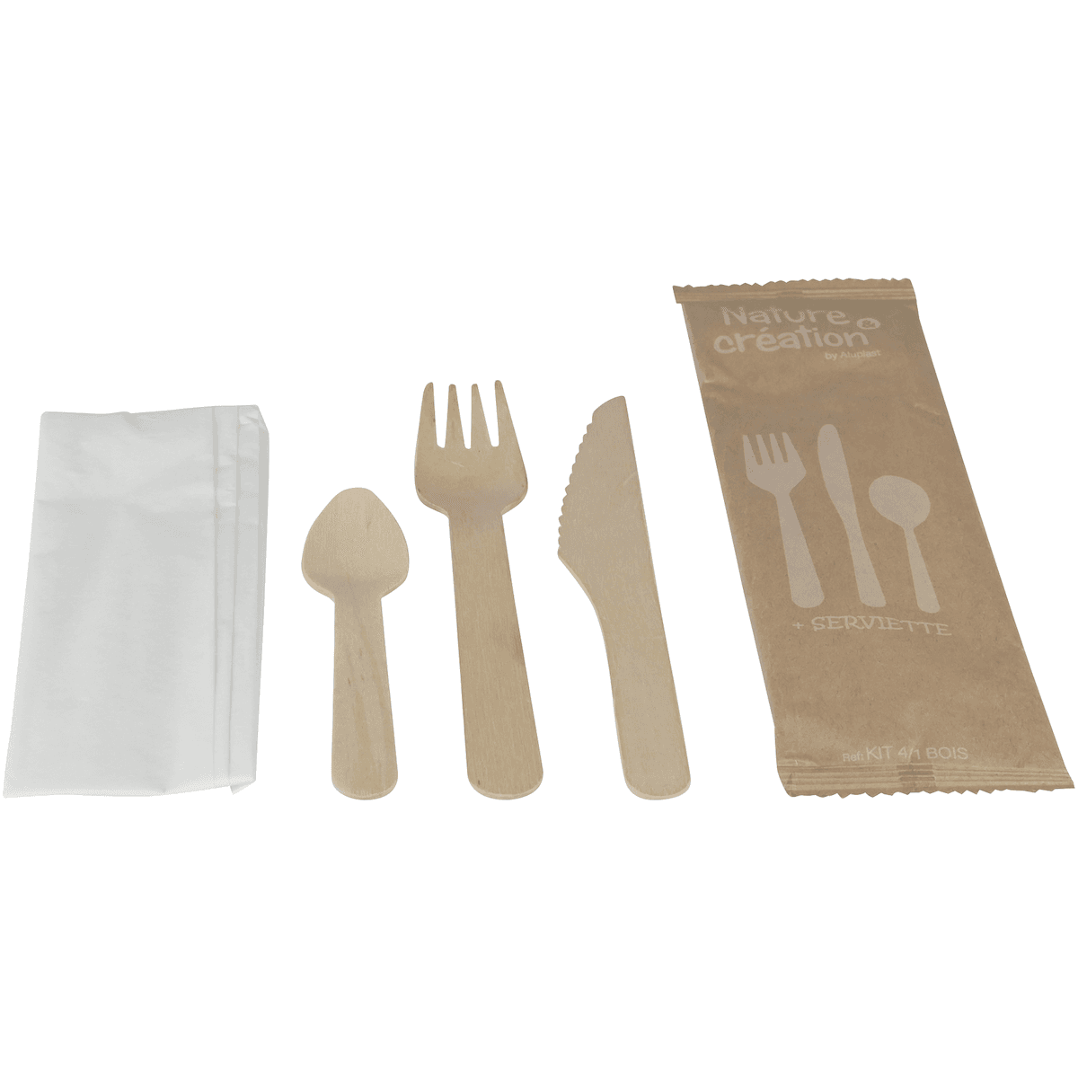 KIT 4/1 BOIS (3/1 + CUILLÈRE DESSERT 110) - 250 P/C