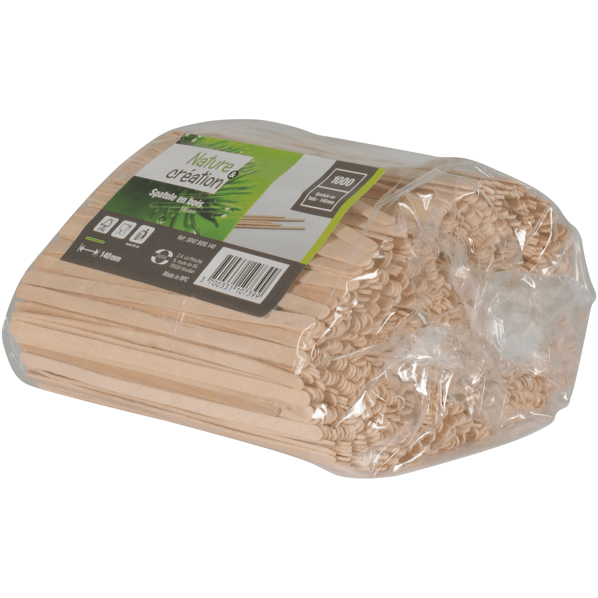 SPATULE BOIS 14 CM - 10X1000 P/C